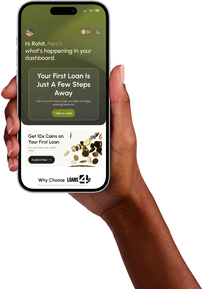 Loans 4 U mobile UI